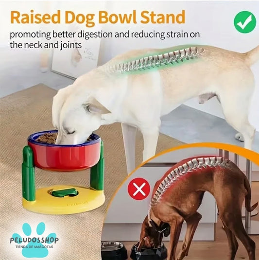 SOPORTE COMEDERO PARA PERROS AJUSTABLE